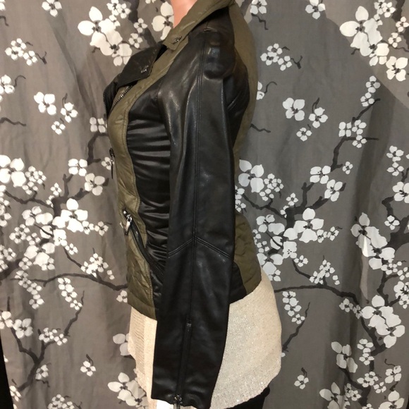 NWT LAUNDRY Quilted Faux Leather Motorcycle Jacket - Picture 6 of 8